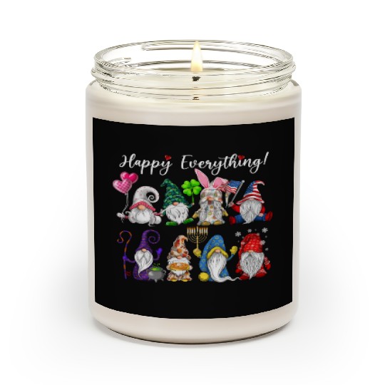 Happy Everything Gnomes Every Seasons All Year Scented Candles