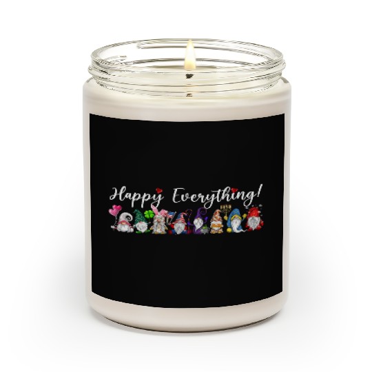 Happy Everything Gnomes Every Seasons All Year Scented Candles