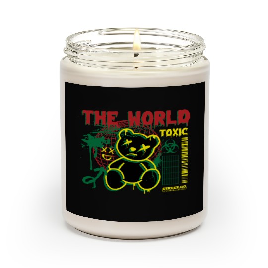 Toxic World Kawaii Bear Artwear Scented Candles
