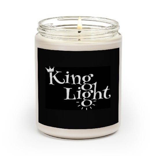 Regal Crown Light Typography Design Scented Candles