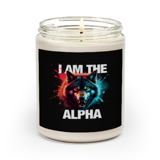 I Am The Alpha Wolf Scented Candles