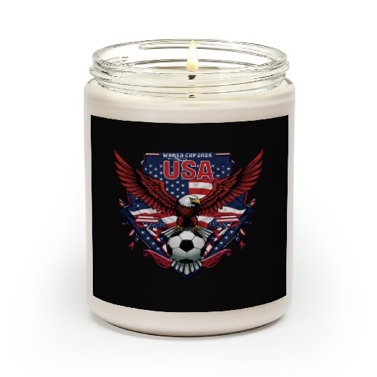 USA Soccer World Cup 2026 Eagle Patriotic Apparel Scented Candles