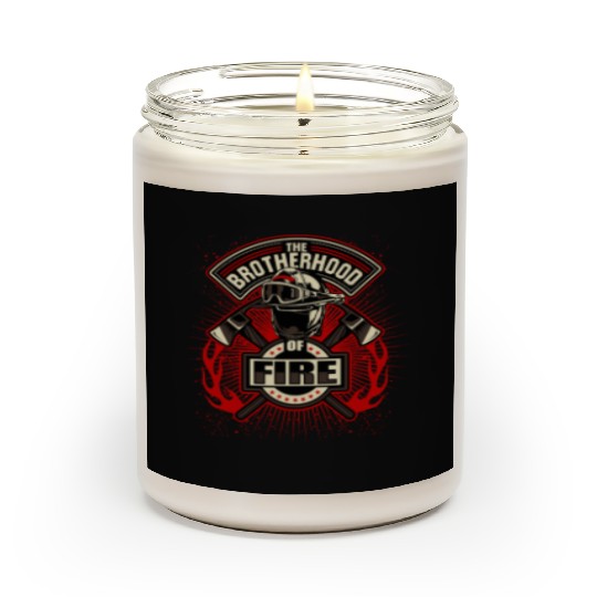 Brotherhood of Fire Firefighter Emblem Scented Candles