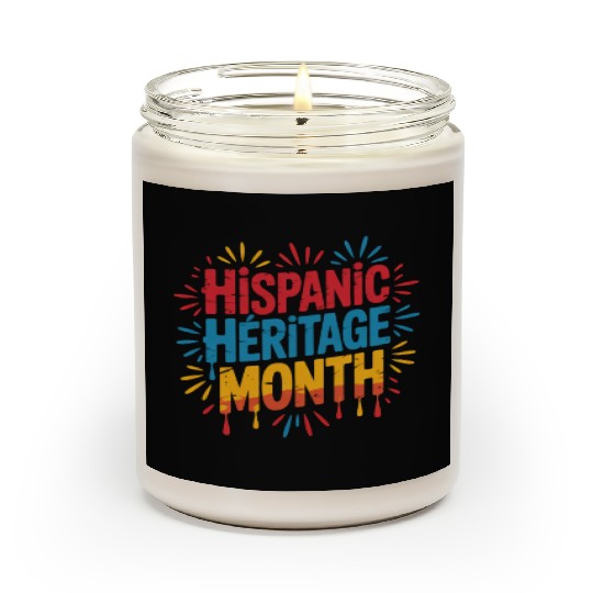 Hispanic Heritage Month Celebration Design Scented Candles