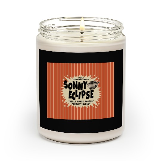 Sonny Eclipse Retro Poster Small Scented Candles