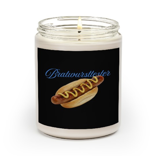 Hot Dog with Mustard Illustration Scented Candles