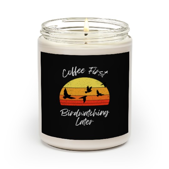 Coffee Fire Birdwatching Sunset Scented Candles
