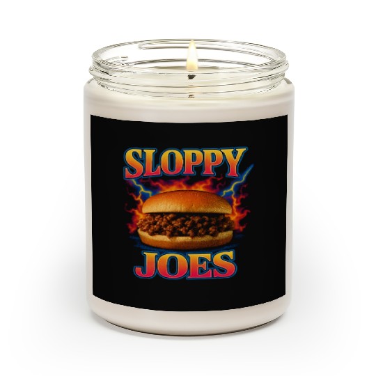 Sloppy Joes Favorite Food Funny Weird 90s Scented Candles
