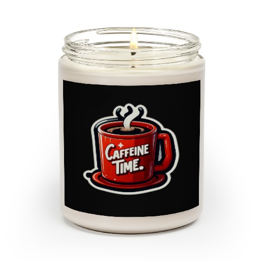Caffeine Time Bold Graphic Scented Candles