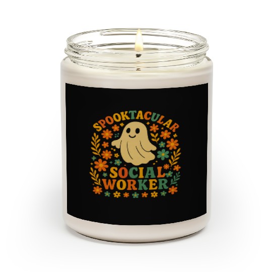 Spooktacular Social Worker Design Scented Candles