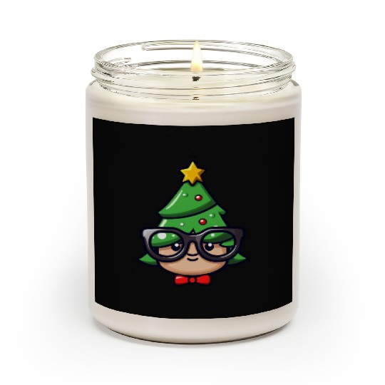 Festive Geek Christmas Tree Design Scented Candles