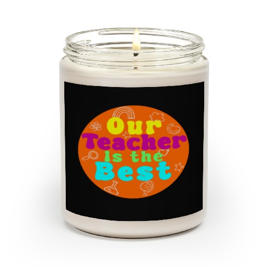 Colorful Teacher Appreciation Circular Scented Candles