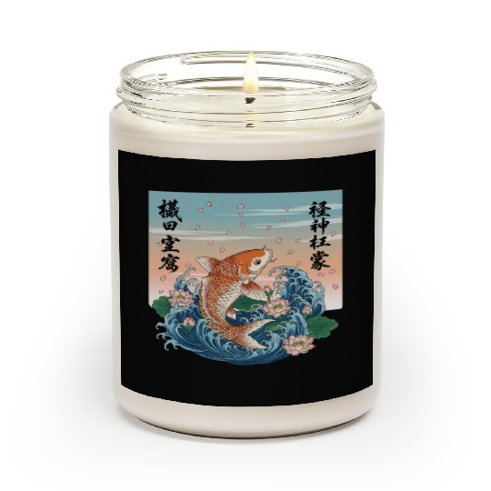 Koi Fish and Lotus Harmony Design Scented Candles