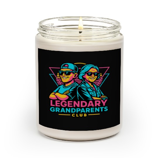 Legendary Grandparents Retro Neon Scented Candles