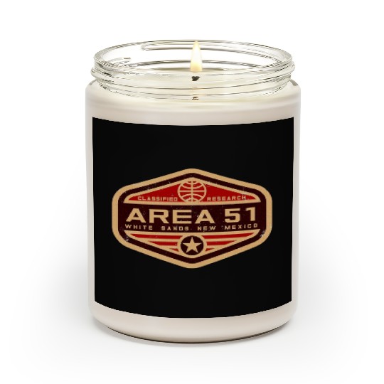 Area 51 Insignia with Retro Style Scented Candles