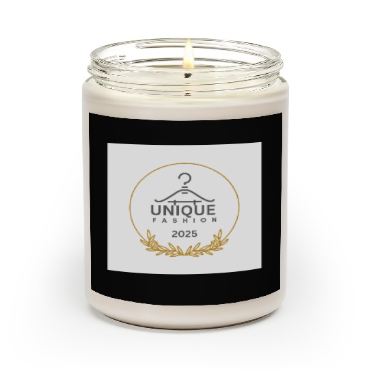 Black And Gold Minimalist Fashion Logo Scented Candles