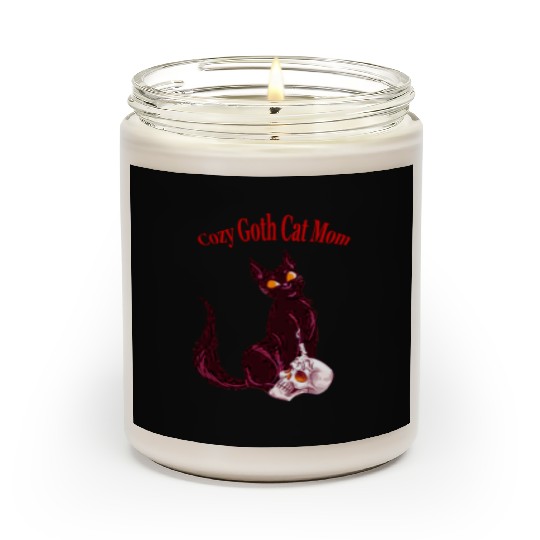 Cozy Gothic Cat Mom Scented Candles