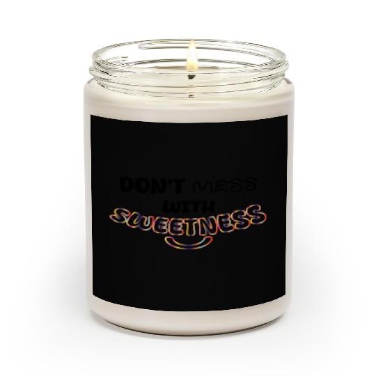 Colorful Sweetness Script Design Scented Candles