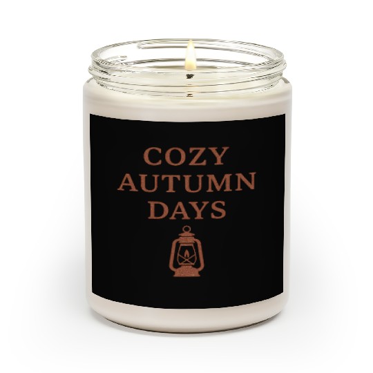 Cozy Autumn Days Lantern Design Scented Candles