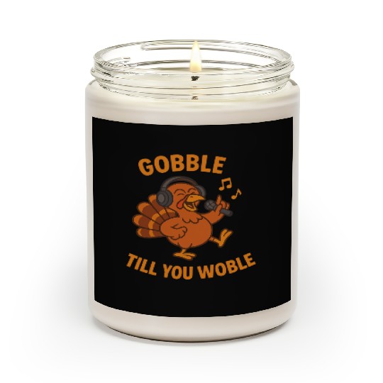 Music-loving Thanksgiving Turkey Design Scented Candles