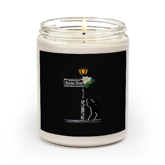 Bourbon Street Saxophonist 2 Scented Candles