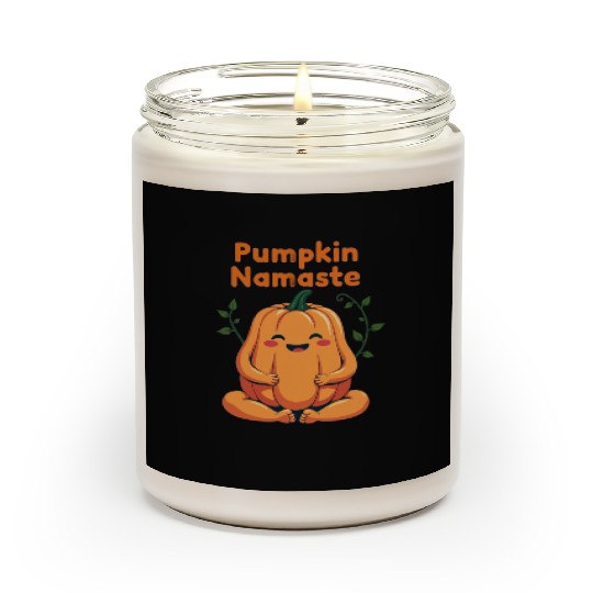 Pumpkin Namaste Autumn Design Scented Candles