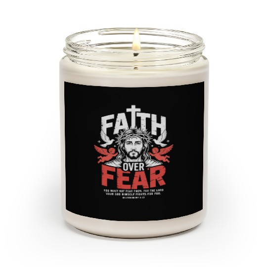 Faith Over Fear Christian Streetwear Scented Candles