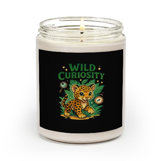 Wild Curiosity: Playful Jungle Leopard Scented Candles