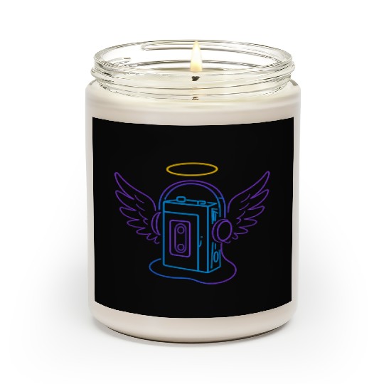 Celestial Audio Girl with Angel Wings Scented Candles