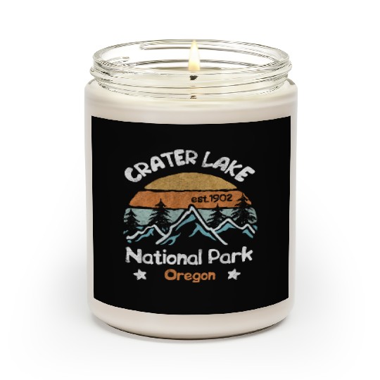 Crater Lake Oregon US National Park Camping Hiking Scented Candles