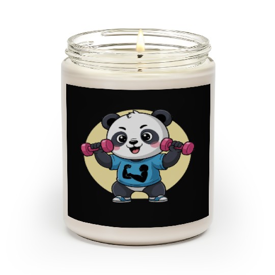 Panda Gym Workout Scented Candles