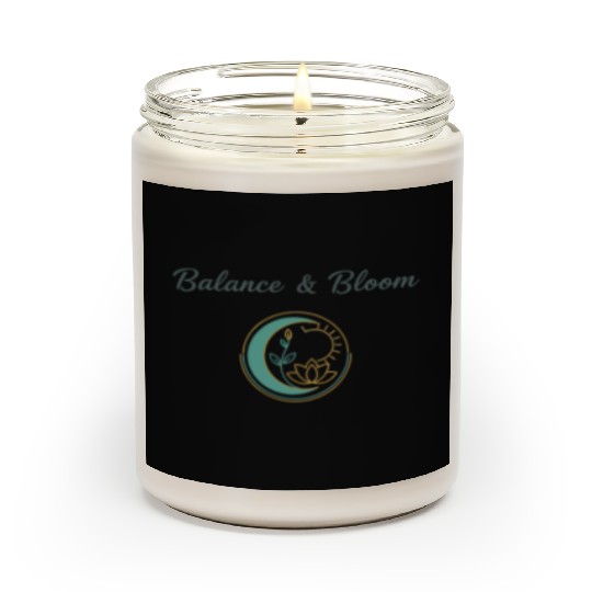 Balance and Bloom Spiritual Mandala Design Scented Candles