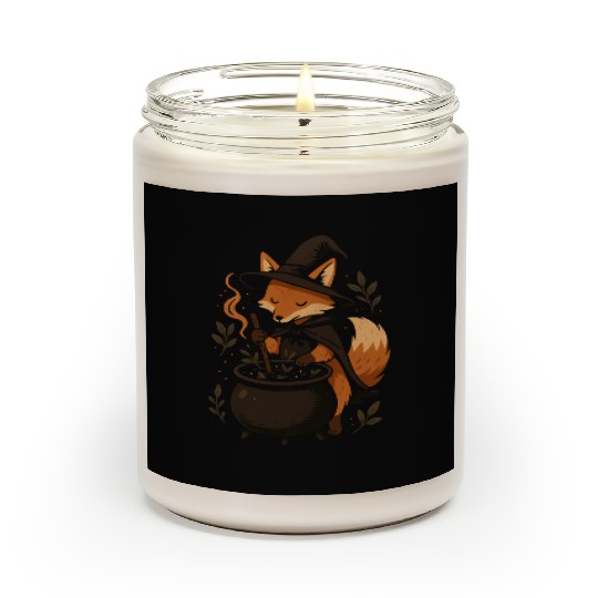Enchanting Witch Fox Vintage Design Scented Candles