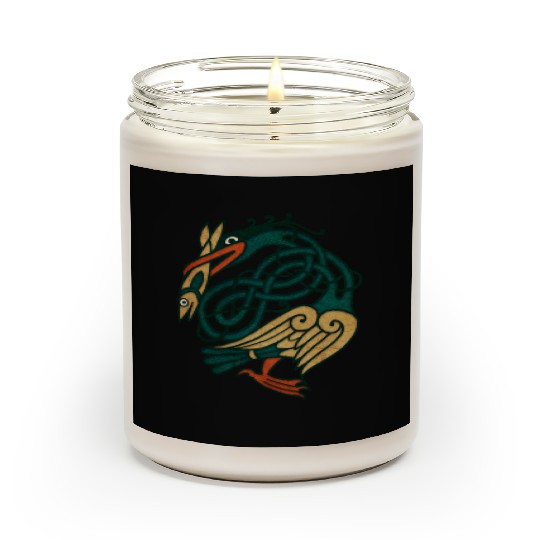Celtic Art Bird With Fish Scented Candles