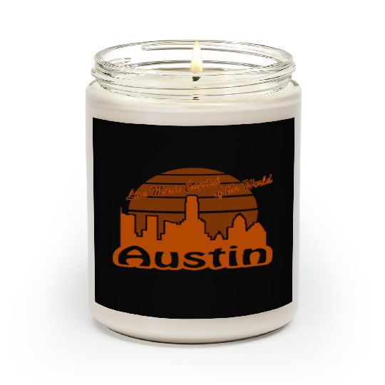 Austin Texas burnt orange Scented Candles