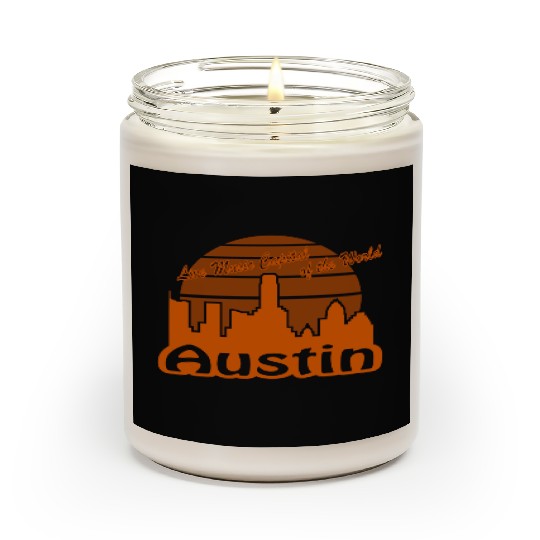 Austin Texas burnt orange Scented Candles