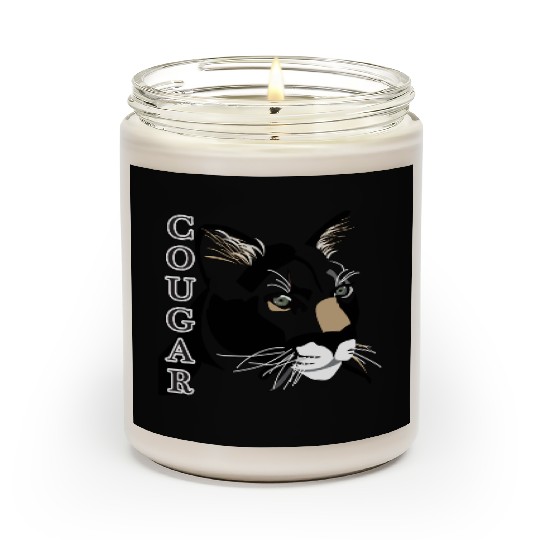 Cougar,Mountain Lion, Puma Scented Candles