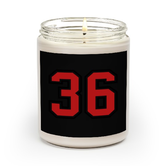 36 sports jersey football number Scented Candles