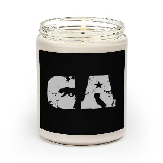 California Bear State Abbreviation Scented Candles