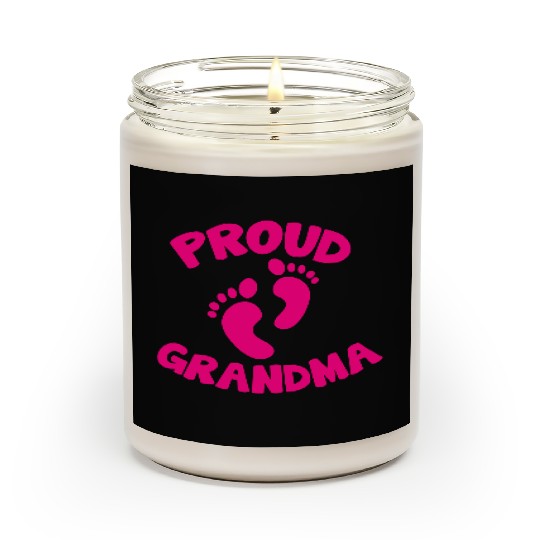 proud grandma with cute little maternity feet Scented Candles