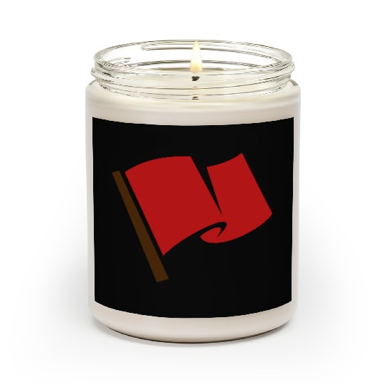 Waving Red Flag Scented Candles