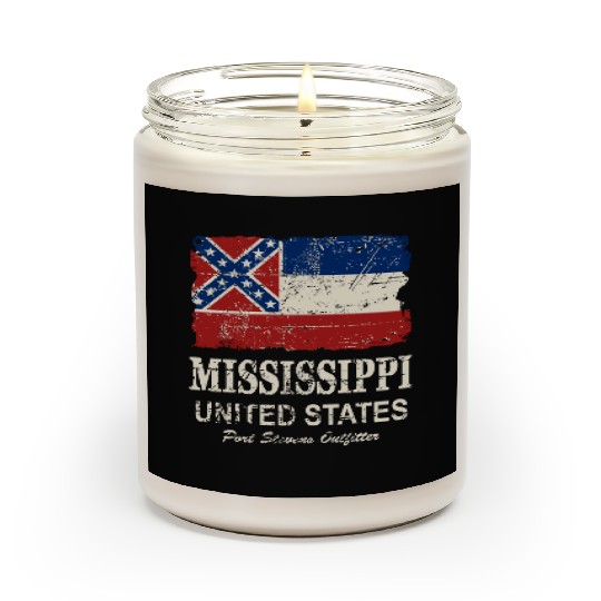 Mississippi Flag - Vintage Look Scented Candles