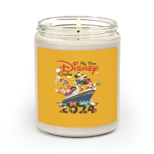 My First Disney Cruise 2024 Scented Candles, Captain Mickey Mouse And Friends Scented Candles