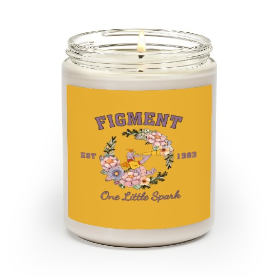 Disney Figment Scented Candles, Purple Dragon Scented Candles, Figment Est 1983 Scented Candles