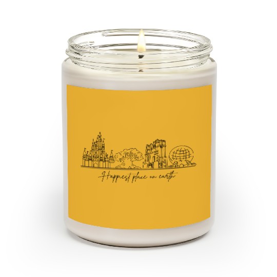 Discover Disneyland Scented Candles, Happiest Place on Earth, Vintage Disney Disney Scented Candles