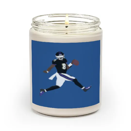 Lamar Jackson Ravens Long Scented Candles