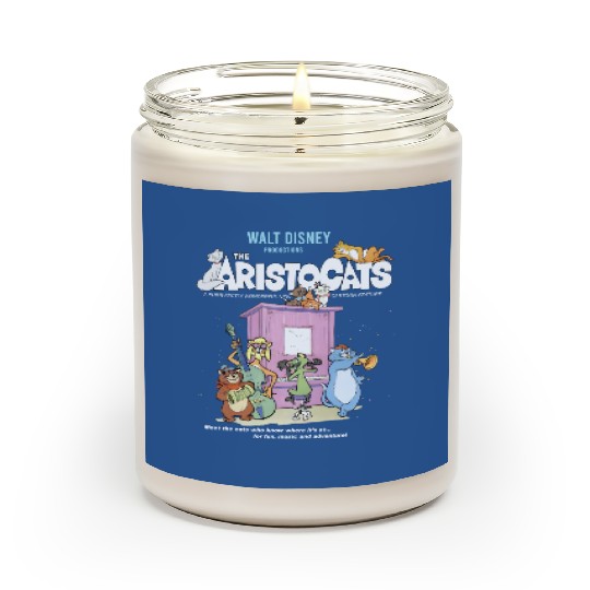 Disney The Aristocats Cats Playing Piano Scented Candles Unisex Scented Candles Adult Scented Candles