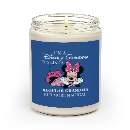 I'm A Grandma, It's Like A Regular Grandma But More Magical Scented Candles, Disney Minnie Mouse