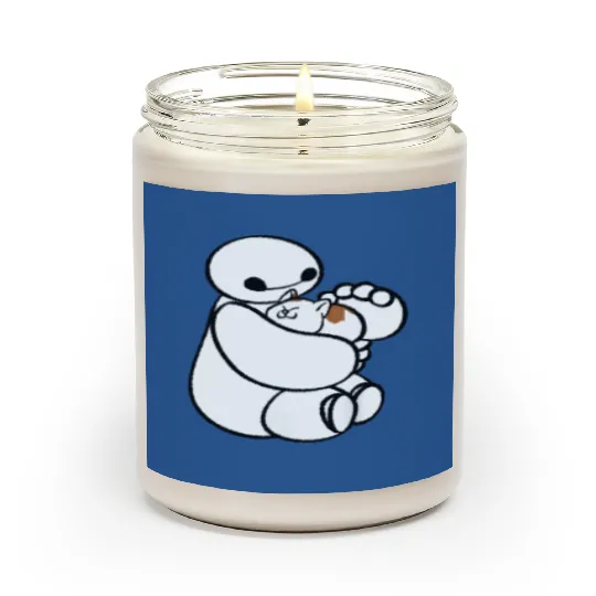 Lovely Baymax With Cat Scented Candles, Baymax With Cat Disney Scented Candles, Baymax Scented Candles, Big Hero 6 Scented Candles, Disney Gift