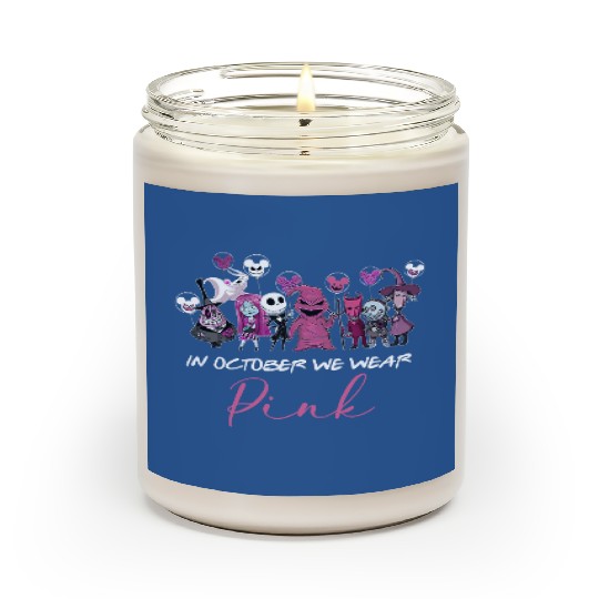 Disney Halloween Scented Candles, In October We wear Pink, Oogie Boogie 2022